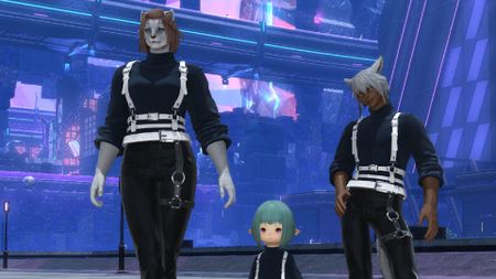 The belt-leather attire in Final Fantasy 14